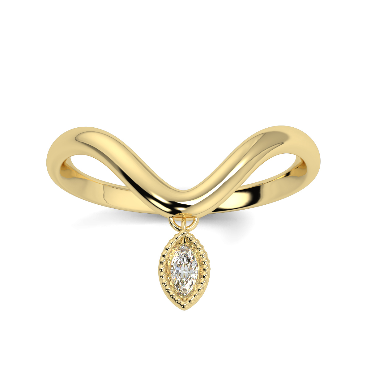 Marquise Cut Diamond Engagement Rings US - Diamonds Factory